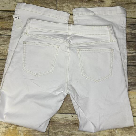 NWT Gap White Long & Lean Reissue Lowrise Bootcut Womens Sz 8 Short - Picture 3 of 8